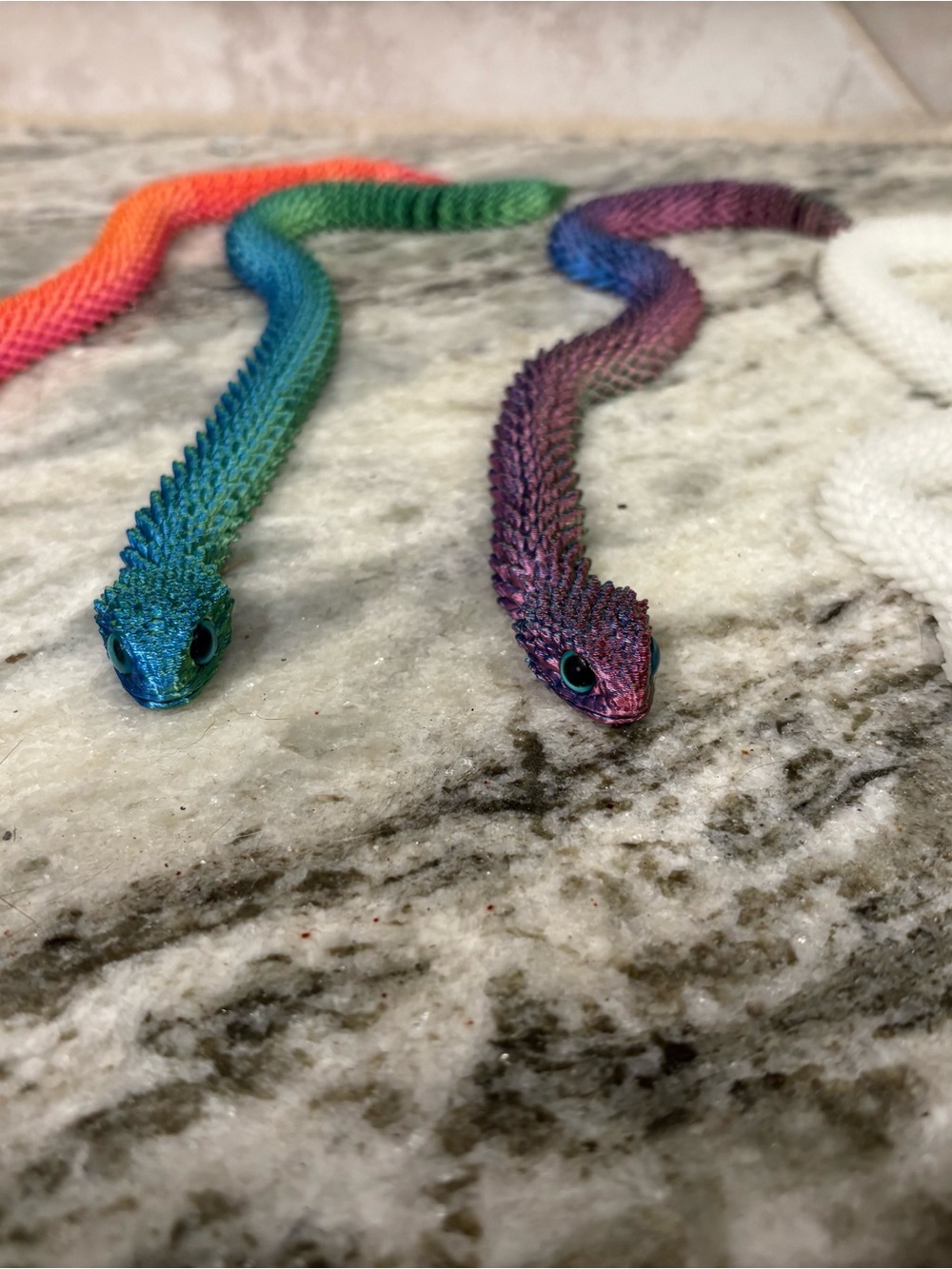 Colorful Rainbow & Purple Textured Reptile Toy - Pets Reptile
